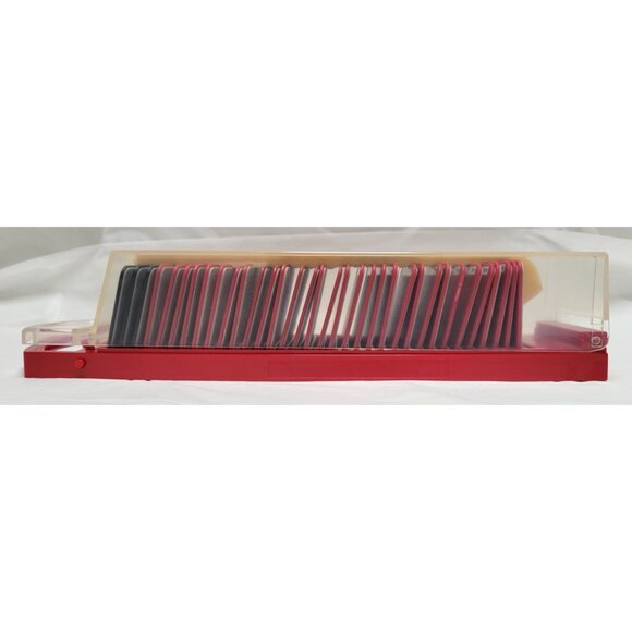 Sizzix Storage Case Red Black Picture 2 5/8" x 2 3/8" 34 Die Cutting Cartridges - Picture 7 of 11